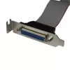 Adaptador de cabo de porta paralela de perfil baixo de 16 polegadas StarTech.com com chapa de slot – DB25 (F) para IDC26