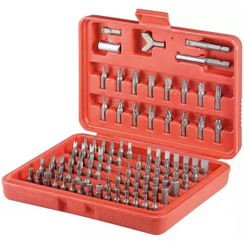 Conjunto de pontas 100 unid., MicroConnect 77045 – sortido com 100 pontas de parafusadeira para fixação e reparação