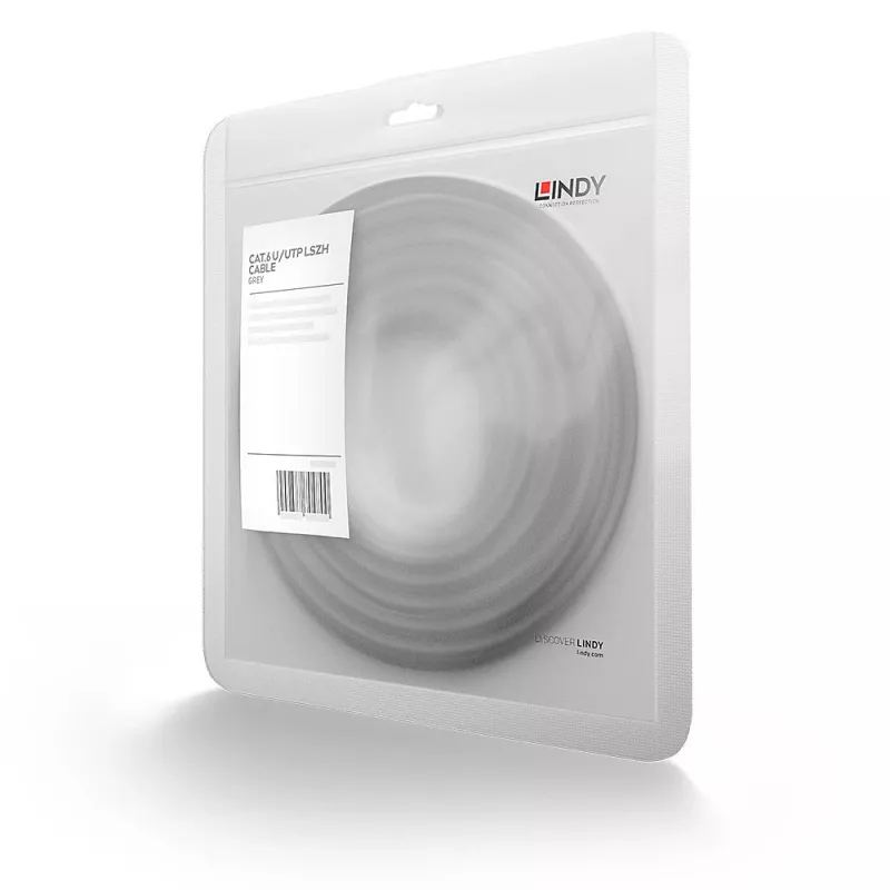 Cabo de rede Lindy 45407 cinzento 10 m Cat6 U/UTP (UTP)