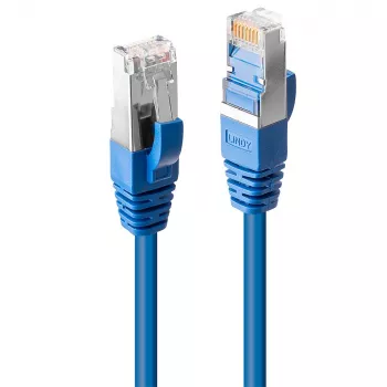 Cabo de rede Lindy Cat.6 SSTP S/FTP PIMF Premium 0,3m azul