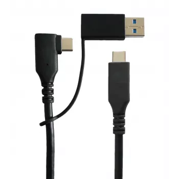Microconnect USB3.1CC1MDE Cabo USB USB 3.2 Gen 1 (3.1 Gen 1) 1 m USB C preto