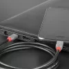 Cabo Lindy USB 2.0 Type-C para Micro-B, 3 m, Anthra Line