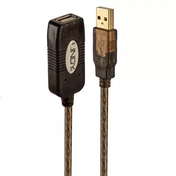 Extensão ativa USB 2.0 Lindy, 20 m, 0,48 Gbit/s