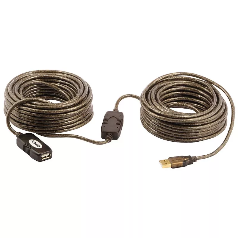Extensão ativa USB 2.0 Lindy, 20 m, 0,48 Gbit/s