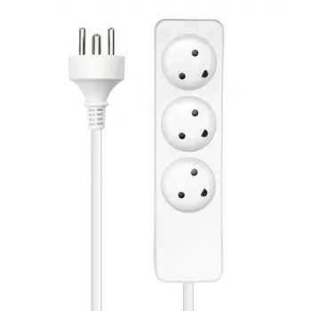 Extensão elétrica Microconnect MC-GRU0350DK 5 m 3 tomadas AC interior branco