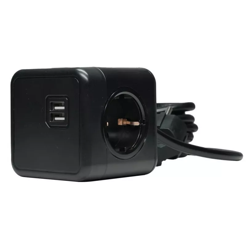 Extensão elétrica Microconnect GRUCUBE2USB-B3 3 m 3 tomadas AC interior preto