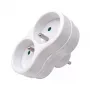 Ficha EU Microconnect Plug EU 1+2FRW Adaptador de alimentação MicroConnect