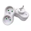 Ficha EU Microconnect Plug EU 1+2FRW Adaptador de alimentação MicroConnect