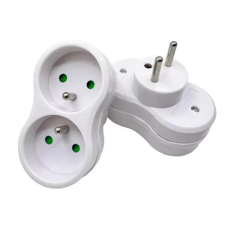 Ficha EU Microconnect Plug EU 1+2FRW Adaptador de alimentação MicroConnect