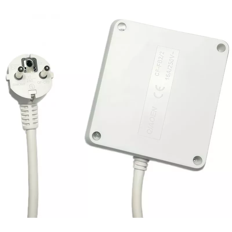 Extensão elétrica Microconnect MC-PSSQUARE040150FRW 1,5 m 4 tomadas AC interior branco