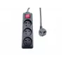 Extensão elétrica Microconnect MC-PSOO030150FRB 1,5 m 3 tomadas AC interior preto