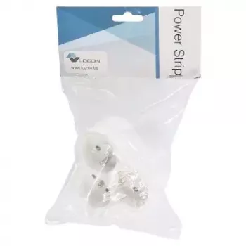 Distribuidor de energia LOGON LPS150 3 tomadas AC para interior branco
