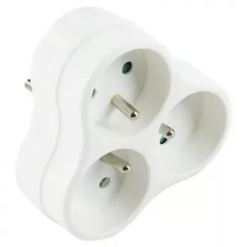 Distribuidor de energia LOGON LPS150 3 tomadas AC para interior branco