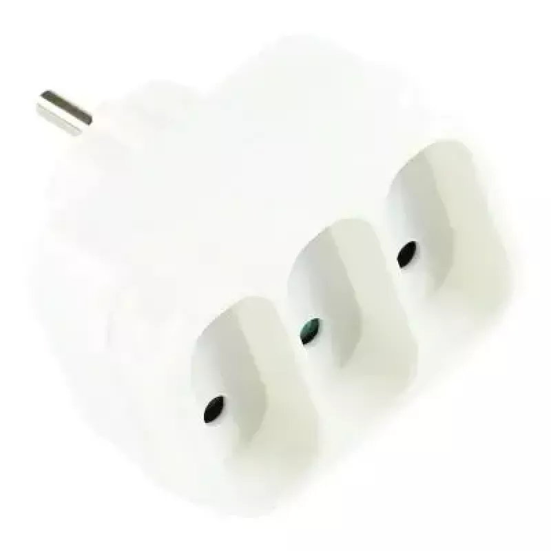 Extensão de energia LOGON LPS140 — 3 tomadas AC, interior, 18 A, branco