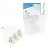 Extensão de energia LOGON LPS140 — 3 tomadas AC, interior, 18 A, branco