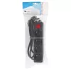 Extensão de energia LOGON LPS050 — cabo de 1,5 m, 4 tomadas AC, 16 A, 3500 W, preto