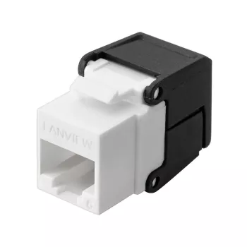 Módulo Keystone Lanview LVN128078 plano preto RJ-45