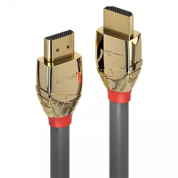 Cabo HDMI High Speed Lindy 2m, Gold Line