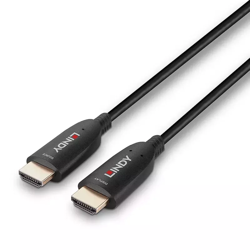 Cabo HDMI híbrido de fibra ótica Lindy 50m 8K60