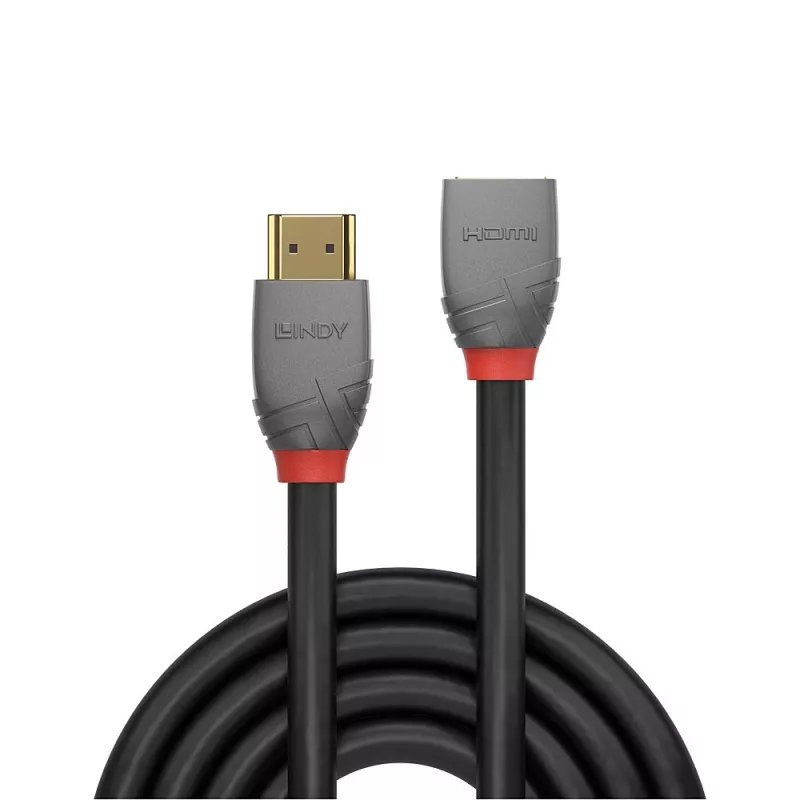 Cabo de extensão HDMI High Speed Lindy 0,5 m, Anthra Line