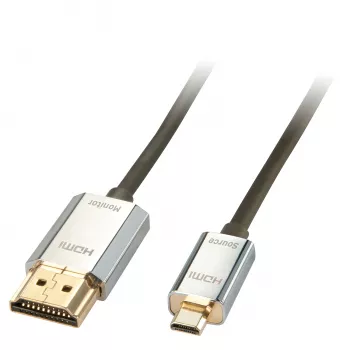 Cabo HDMI 2.0 A/D Active High Speed fino Lindy CROMO 3m com Ethernet e suporte 4K