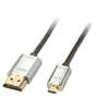 Cabo HDMI 2.0 A/D Active High Speed fino Lindy CROMO 3m com Ethernet e suporte 4K