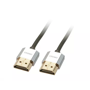 Cabo HDMI High Speed fino Lindy CROMO 2m com Ethernet