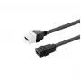 Módulo Keystone conector fêmea HDMI VivoLink PROKEYHDMIFF0.2W — branco, módulo de montagem em painel