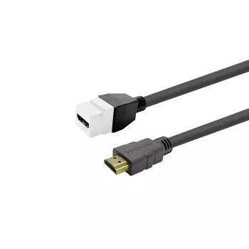Módulo Keystone conector fêmea HDMI VivoLink PROKEYHDMIFM3W branco para montagem em painel