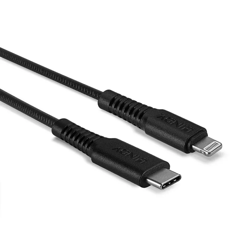 Cabo USB Type-C para Lightning reforçado Lindy 3 m
