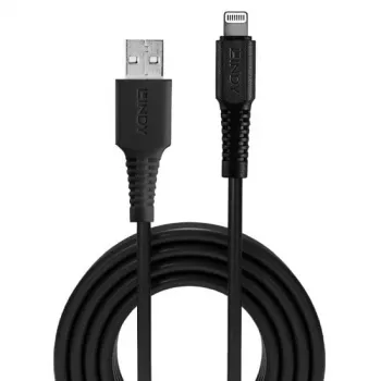 Cabo USB para Lightning Lindy 1 m, preto