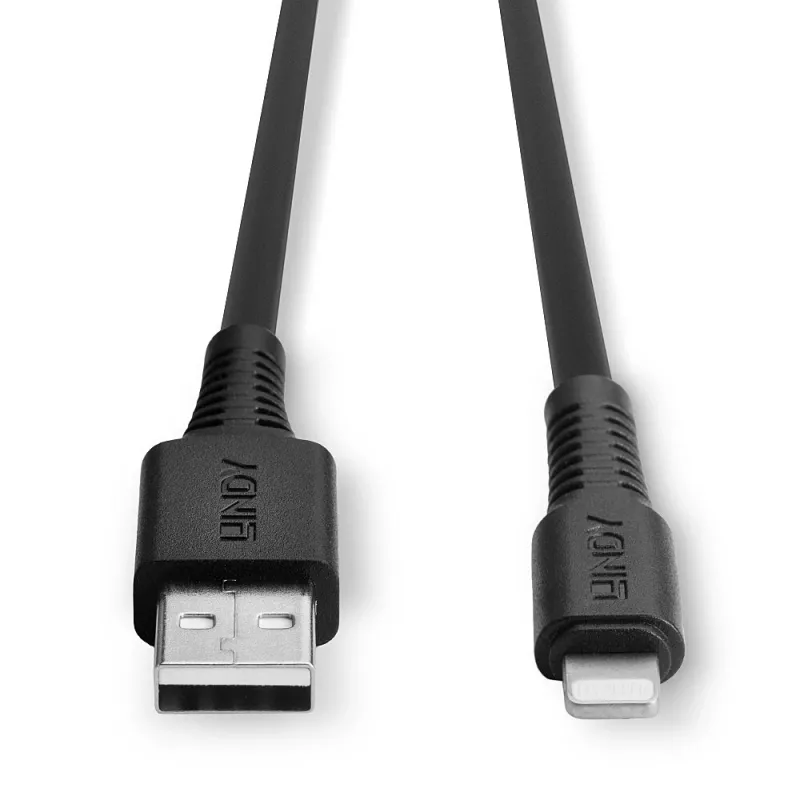 Cabo USB para Lightning Lindy 3 m preto