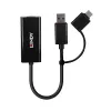 Conversor Ethernet Gigabit Lindy USB 3.2 Gen 1 com fios USB Ethernet 5000 Mbit/s preto