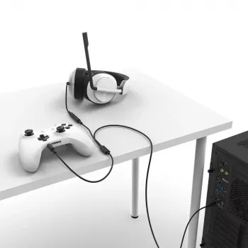 Cabo de áudio NZXT ST-ACCC1-WW 2 m 2x3,5 mm TRRS preto