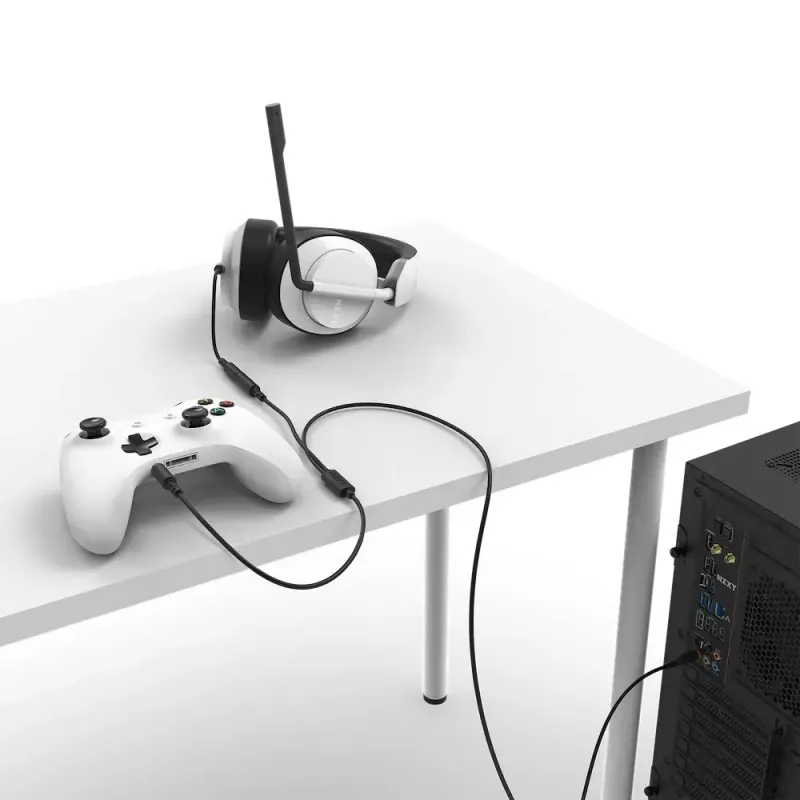Cabo de áudio NZXT ST-ACCC1-WW 2 m 2x3,5 mm TRRS preto