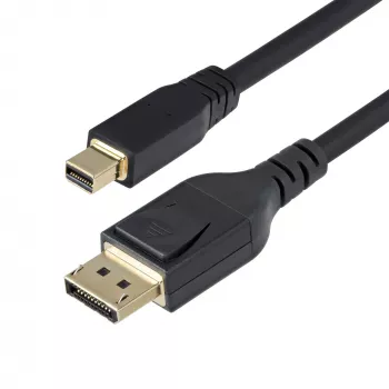 Cabo Mini DisplayPort para DisplayPort 1.4 StarTech.com 3 m - 8K 60Hz/4K 120Hz HBR3 HDR, cabo UHD mDP para DP 1.4, cabo de monitor/vídeo Ultra HD
