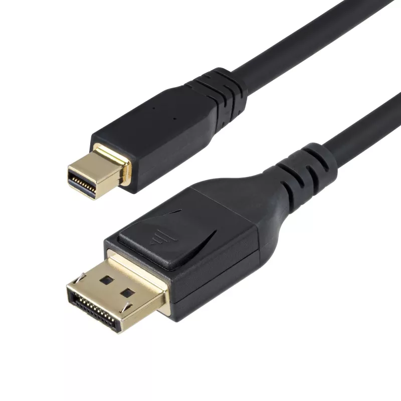 Cabo Mini DisplayPort para DisplayPort 1.4 StarTech.com 3 m - 8K 60Hz/4K 120Hz HBR3 HDR, cabo UHD mDP para DP 1.4, cabo de monitor/vídeo Ultra HD