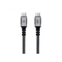 Cabo USB-C para USB-C CONCEPTRONIC ETTA07B20 — USB 3.2 Gen 2x2, 2 m, 20 Gbps, PD 3.0 100W (20V 5A), 4K@60Hz, E-mark