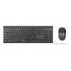 Teclado Manhattan 180771 sem fios QWERTY preto rato incluído