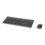 Teclado Manhattan 180771 sem fios QWERTY preto rato incluído