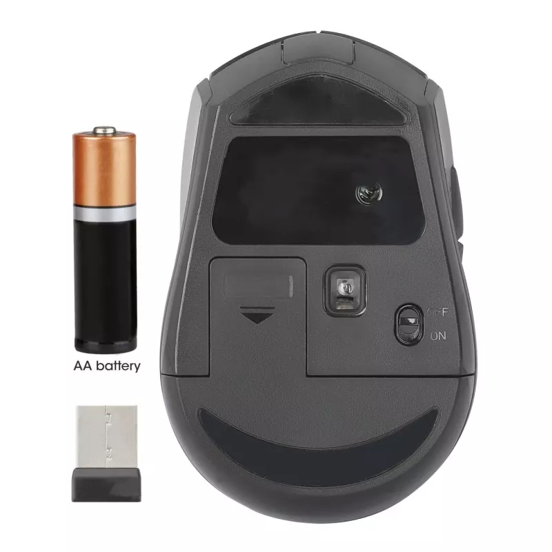 Manhattan MW6200 rato sem fios, recetor nano USB-A, preto