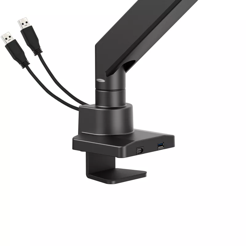 Manhattan Suporte de secretária para 1 monitor de 17-57 polegadas, 27 kg, com portas USB