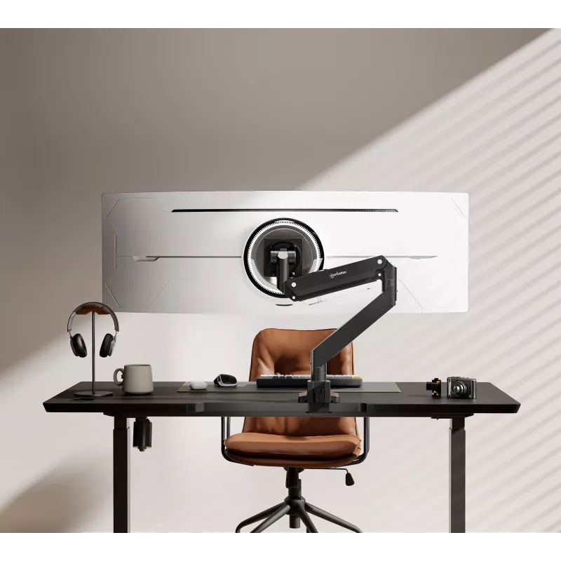 Manhattan Suporte de secretária para 1 monitor de 17-57 polegadas, 27 kg, com portas USB