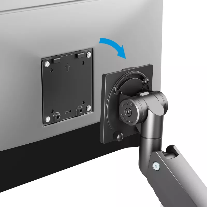 Manhattan Suporte de secretária para 1 monitor de 17-57 polegadas, 27 kg, com portas USB