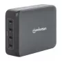 Carregador Manhattan quatro portas USB-C PD 140W por porta 240W total