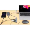 Dock/Hub combo USB-C e USB-A Manhattan 4 portas 5 Gbps alumínio