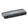Docking station USB-C Travel Dock Manhattan 190404 4 portas HDMI USB-A USB-C 3,5 mm