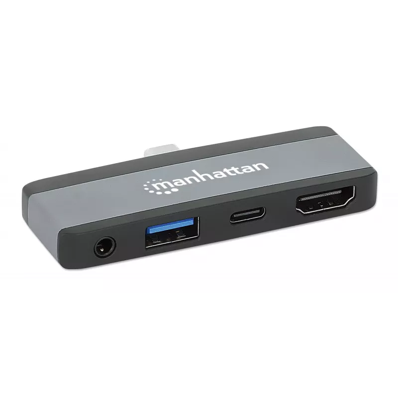 Docking station USB-C Travel Dock Manhattan 190404 4 portas HDMI USB-A USB-C 3,5 mm