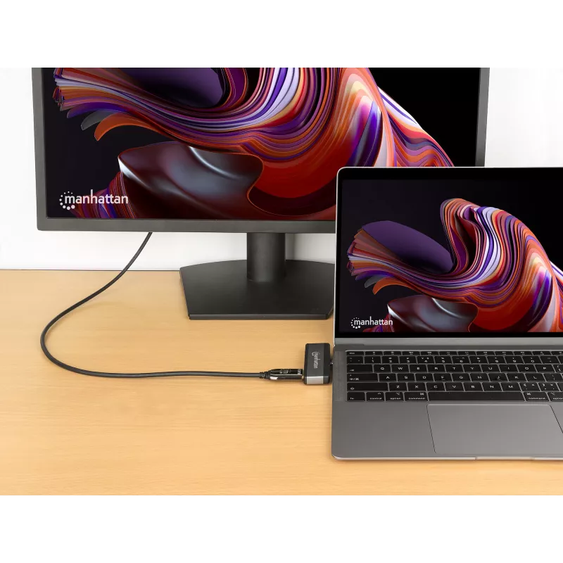 Docking station USB-C Travel Dock Manhattan 190404 4 portas HDMI USB-A USB-C 3,5 mm