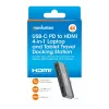 Docking station USB-C Travel Dock Manhattan 190404 4 portas HDMI USB-A USB-C 3,5 mm